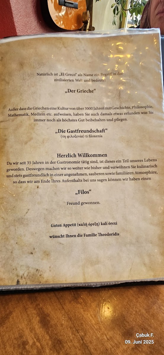 Menu El Greco Frechen-4